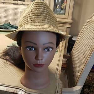 TAN FEDORA hat